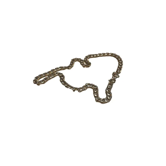 Unbranded Gold Tone Chain Necklace Women's 18 Inch - Picture 2 of 4